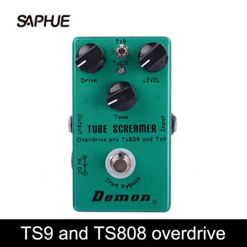 TS9 og TS808 To Tilstande Tube Screamer 2 i 1 Overdrive Guitar-Effekt-Pedal Overdrive