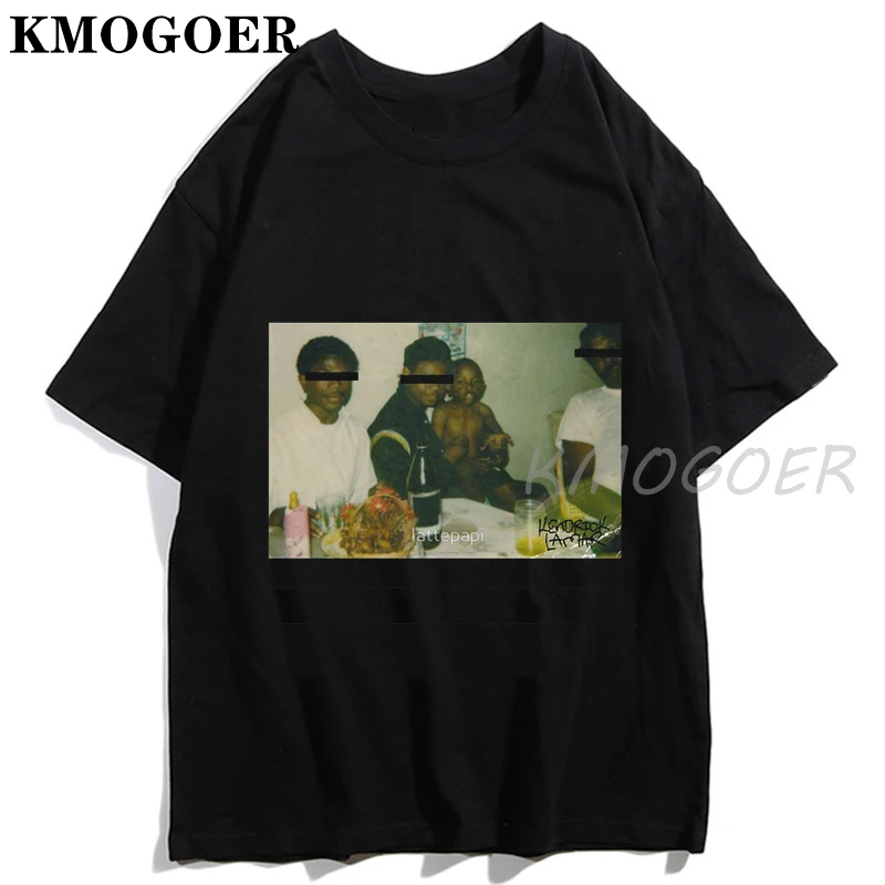 Kendrick Lamar Hiphop Stil T-Shirt Æstetiske Gotiske Rap-musik kortærmet T-Shirt i Bomuld kortærmet O-Hals Top Tee Mode 2020