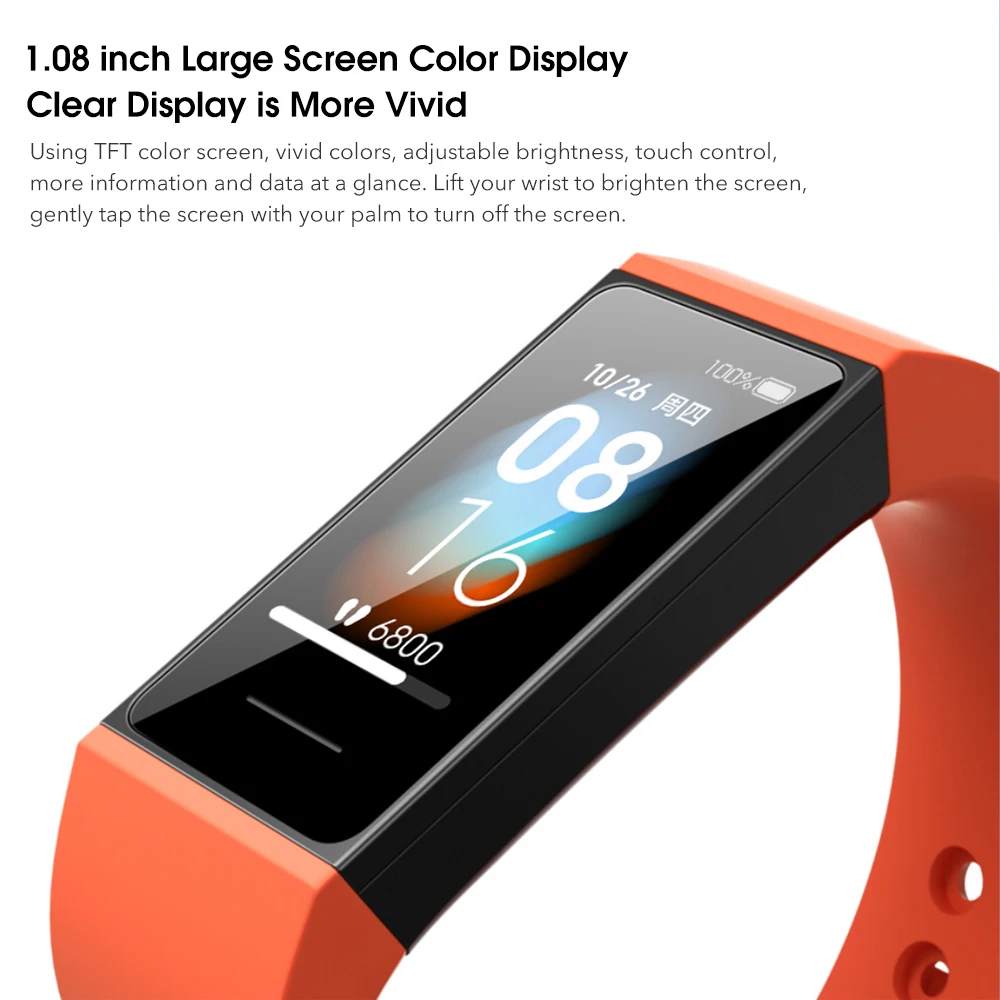 Xiaomi Redmi Smart Band Sport Armbånd pulsmåler Bluetooth-5.0 BLE Vandtæt 5ATM 1.08