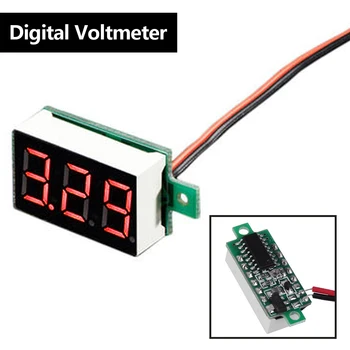 0.36 Tommer 2,5 V-32V Mini Digital Voltmeter Spænding Tester Meter LED-Skærm Elektroniske Dele, Tilbehør, Digital Voltmeter