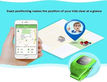 006 Escytegr Q50 Barn Armbåndsur Phone GPS Tracker SOS Overvåge LBS Positionering Understøtter SIM-Kort, Børn, Børn, Smart Ur