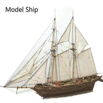 1:100 DIY Træ-Forsamling sejlskib 3D Model Designer Klassisk sejlbåd Laserskæring Proces Puslespil Legetøj Gaver til Voksne