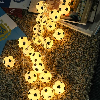 10/20/40leds Fodbold Lys String LED Fodbold Batteri USB-Drevet for Fans af Forbrugsstoffer World Cup Bar Home Party Room Væg Indretning og DIY