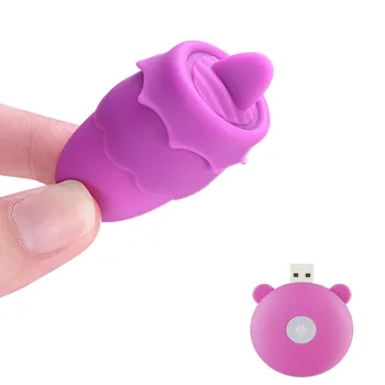 10 Speed Cunnilingus Mini Tunge Vibrator Til Kvinder Klitoris Stimulator G-Spot Massager Vibrator Hoppe Æg Sexlegetøj Til Voksne