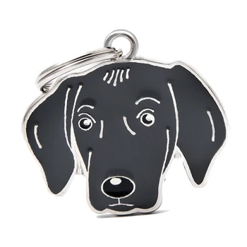 10stk/masse Engros-Emalje WEIMARANER Dog charms Split nøglering nøglering taske, Smykker at Gøre egnet til hund krave nøglering