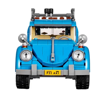 1193Pcs Technic Serien Volkswagen Beetle Bil Model, der byggeklodser med Tal DIY Mursten Legetøj til Børn Fødselsdag Gaver