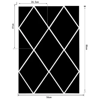13Pcs/Set Moderne Rhombus Væg Spejl Klistermærke Til Badeværelse-TV Baggrund Øko-venlige PS Decal Home Decor Adhsive Tapet