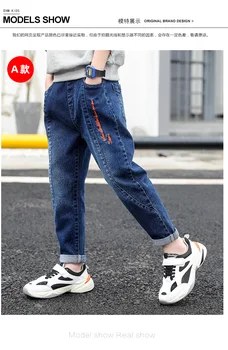 2020 Foråret Baby Dreng Denim Jeans Bukser Foråret Falder Børns Denim Bukser Børn Newstyle Designet Bukser Solid Leggings 4-14 Y