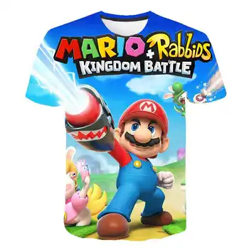 2020 Super Mario tegnefilm sommeren hot salg t-shirt Børn Casual Toppe Drenge Piger t shirt tegnefilm Mario T-shirt Børn Tøj