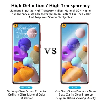 2stk Hærdet Glas Til Samsung Galaxy A21s A21 Screen Protector Til Samsung Galaxy A21s A21 Beskyttende Glas Film