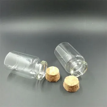 30x70x17 mm 30 ml Glas Vil udføre kalibreringsindsprøjtningerne Flasker Vedhæng Tom Klart Gennemsigtigt Glas Flasker Med Kork 50 stk