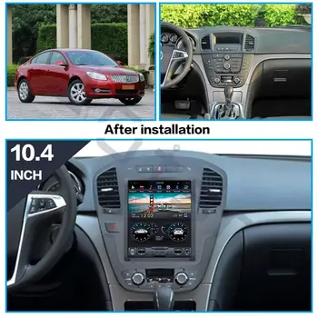 4+128G For Opel Insignia Android Tesla Style Bil Radio For Buick Regal 2008 - 2013 GPS Navigation DSP Carplay IPS Autostereo