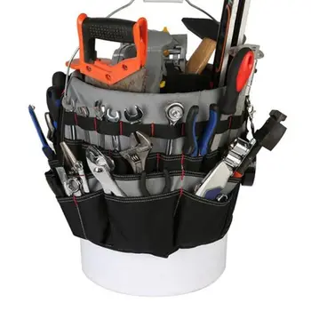 42 Lommer Bucket Tool Arrangør Multi-Funktions Værktøj Bælte Taske Oxford Klud Reparation Af Hardware Kit Værktøj Spand Organizer