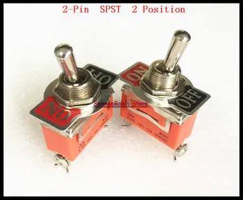 5pcs/Masse 2-Pin SPST-2 Position ON-OFF 15A 250VAC vippekontakt 1021 Miniature vippekontakter
