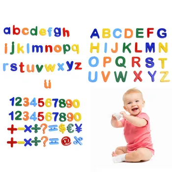 89pcs/Set Magnetic at Lære Tal, Bogstaver i Alfabetet Småbørn, Børn i Børnehaveklasse Lære at Stave Tælle Pædagogisk Legetøj