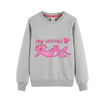 8colors Pink Panther Børn, Tøj til Drenge, Piger Sweatershirts Kids Foråret Efteråret 100 % Bomuld hættetrøjer 4 6 8 10 12 14T
