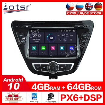 Android-10.0 4G+64GBCar DVD-afspiller, GPS-navigation, radio Stereo For Hyundai Elantra+ car multimedia-system bil hovedenheden IPS