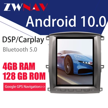 Android10 4G128G PX6 CARPLAY Tesla Skærmen For Lexus LX470 LX-470 2002-2007-Afspiller, GPS, Auto Audio Stereo-Radio Optager Head Unit