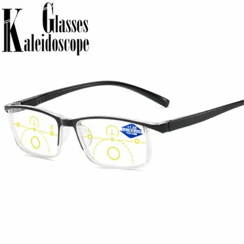 Anti Blå Lys Læsning Briller Kvinder Progressiv Multifokal Presbyopi Brillerne, Langsynethed Recept Briller +1.0 1.5 2.0