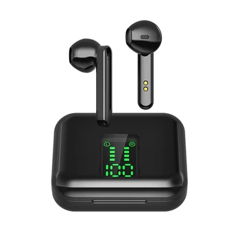 Aotek TWS Bluetooth-5.0 Hovedtelefoner Trådløse Hovedtelefoner LED Display Sport Vandtæt Headset Øretelefoner L12 For Xiaomi FOR Huawei Oppo
