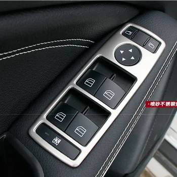 Bil Styling døren armlæn panel Sitcker trim vinduet Auto glas lift knapper Til Mercedes Benz CLA GLA EN Klasse W117 C117 W176 X156