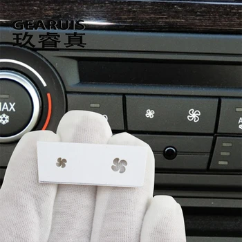 Bil Styling Til BMW 1 3-Serien, X1, X3 E87 E84 E90 Vind luftmængde aircondition Fan knapper skifte Dækker Stickers og klistermærker