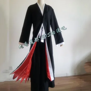 Bleach Cosplay Ichigo Kurosaki Bankai Kimono Kostume Sjæl Reaper Kimono Cosplay Halloween Død Kostume til Voksne