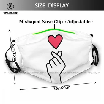 Cool Unisex Kpop Facial Mask Sublimation Print Klud Ansigt Munden Maske Med Filtre