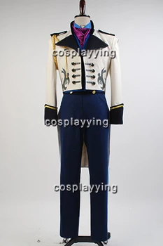 Cosplay Prins Hans Kostume Voksen, Halloween Cosplay Kostume Komplet Sæt Swallowtail+Skjorte+Halstørklæde+Vest+Bukser