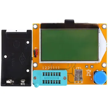 Digitalt LCD-Transistor Tester Meter LCR-T4 12864 9V Baggrundslys Diode Triode Kapacitans ESR Meter For MOSFET/JFET/PNP/NPN L/C/R