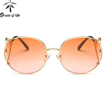 DRESSUUP Nyeste Luksus Solbriller Kvinder Brand Oval Vintage Hældning Nuancer Sol Briller Belægning Oculos De Sol Feminino Mujer