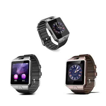 DZ09 Tv med Smart Ur med Kamera, Bluetooth Armbåndsur SIM-Kort Smartwatch til Ios og Android-Telefoner, der Understøtter Multi-Sprog