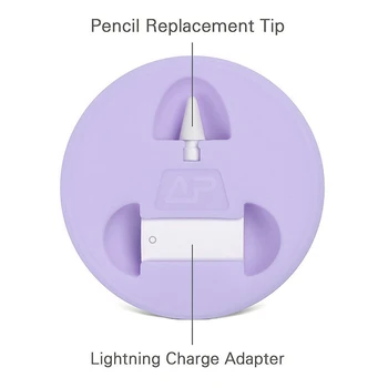 Eagwell Silikone Anti-tabte Sag Til Apple blyant Oplader Dock Stå Cap-Stik Cap holder Til Apple blyant