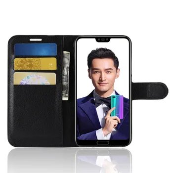 For Huawei Honor 10 Tilfælde 5.84 tommer Wallet PU Læder taske til Huawei Honor 10 Cover med Stand-Kort Slot Telefonen Tilfælde Flip Cover