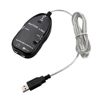 Guitar til USB-Interface Link Kabel-Adapter MAC/PC CD-Indspilning