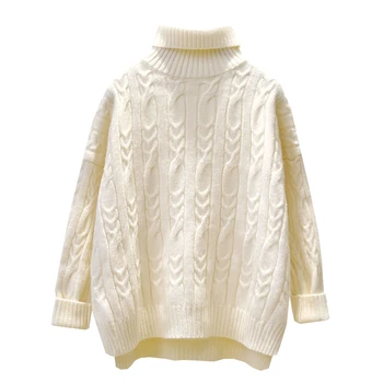 GUUZYUVIZ Rullekrave Tykkere Pullover Kvinder Sweater Solidt Efterår og Vinter Kvinder Trøjer Og Pullovers