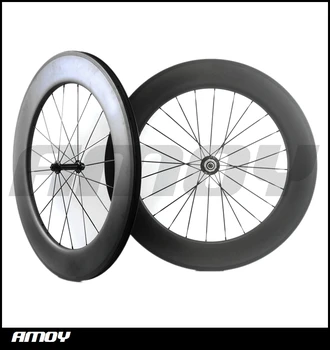 Hot salg kina lette vægt rørformede Toray T700 fiber 23mm bred 700C cykler clincher hjulsæt 50mm road bike carbon hjul