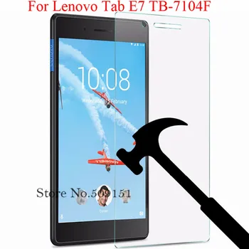 Hærdet Glas Til Lenovo Fanen E7 e 7 TB-7104F 7 tommer Tablet Skærm Protektor 9H Hærdet Guard Beskyttende Film