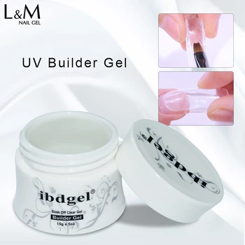 Ibdgel 1pc hurtigt UV-builder Gel soak off white jar-15g led Jelly Neglen gel polish negle kunst gel for at udvide søm lang-varig
