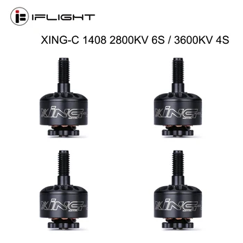 IFlight XING-K 1408 2800KV 6S / 3600KV 4S Filmisk Børsteløs motor kompatible 3 tommer propel til FPV Racing Drone