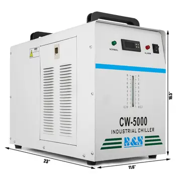 Industrielle vandkøler CW-5000 for 80W/100W CO2-Laser Tube/Gravør Chiller
