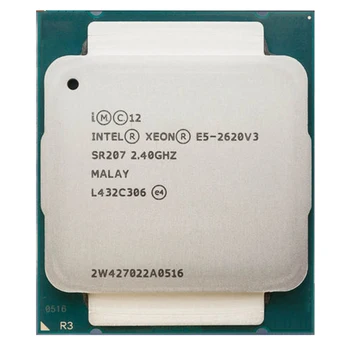 Intel Xeon E5-2620 V3 E5 2620V3 E5-2620 V3 LGA 2011-V3 6 Core 2.40 GHz 15MB 85W CPU Processor P/N: E5-2620V3