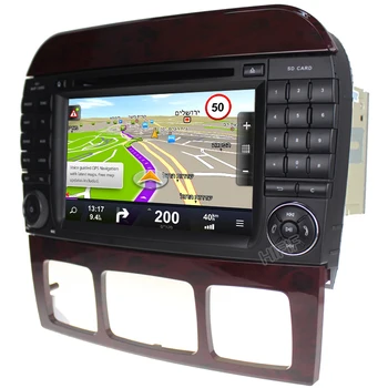 IPS 2 Din Auto Radio PX6 Android 10 Til Mercedes/Benz/W220/W215/S280/S320/S350/S400 S Klasse Bil Mms Video-Afspiller, GPS-DVR