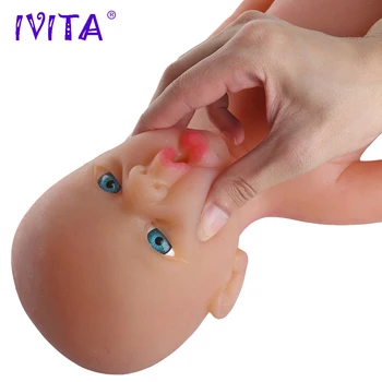 IVITA WG1519 48cm 3700g Realistisk Silikone Reborn Dukker Nyfødt Baby, Spædbarn Barn Naturtro Hud Blød Toy