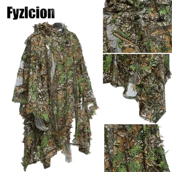 Jagt Camouflage Skov Skov Sniper Ghillie Suit Kit 3D Camouflage Camo Jungle