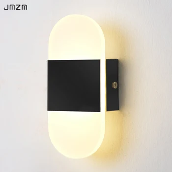 JMZM Moderne Sconce Minimalistisk LED Akryl Sengen væglampe AC85-265V Soveværelse Korridor Trappe Indendørs Dekoration væglamper