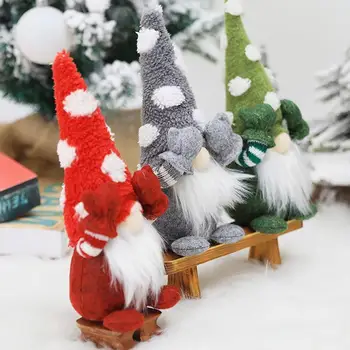 Jul Facel Dukke Glædelig Jul Dekorationer Til Hjemmet Cristmas Ornament Godt Nytår 2021 Noel Jul 2020