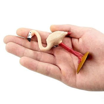 Kawaii Simulering Skov Flamingo Tal Dyr Model fugl Figur fe PVC-Plast håndværk Dekoration statue toy Gave Til Børn