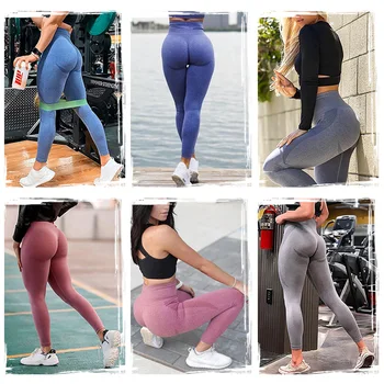 KIWI RATA Problemfri Leggings til Kvinder Workout Fitness Legging med Høj Talje Fitness Yoga Løbe Bukser med Høj Talje Butt Booty Legging