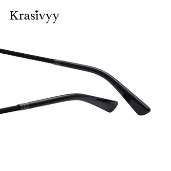Krasivyy 2021 Ren Titanium Uindfattede Briller Ramme Mænd Top Kvalitet Nærsynethed Optisk Recept Briller Nye Mandlige Firkantede Briller